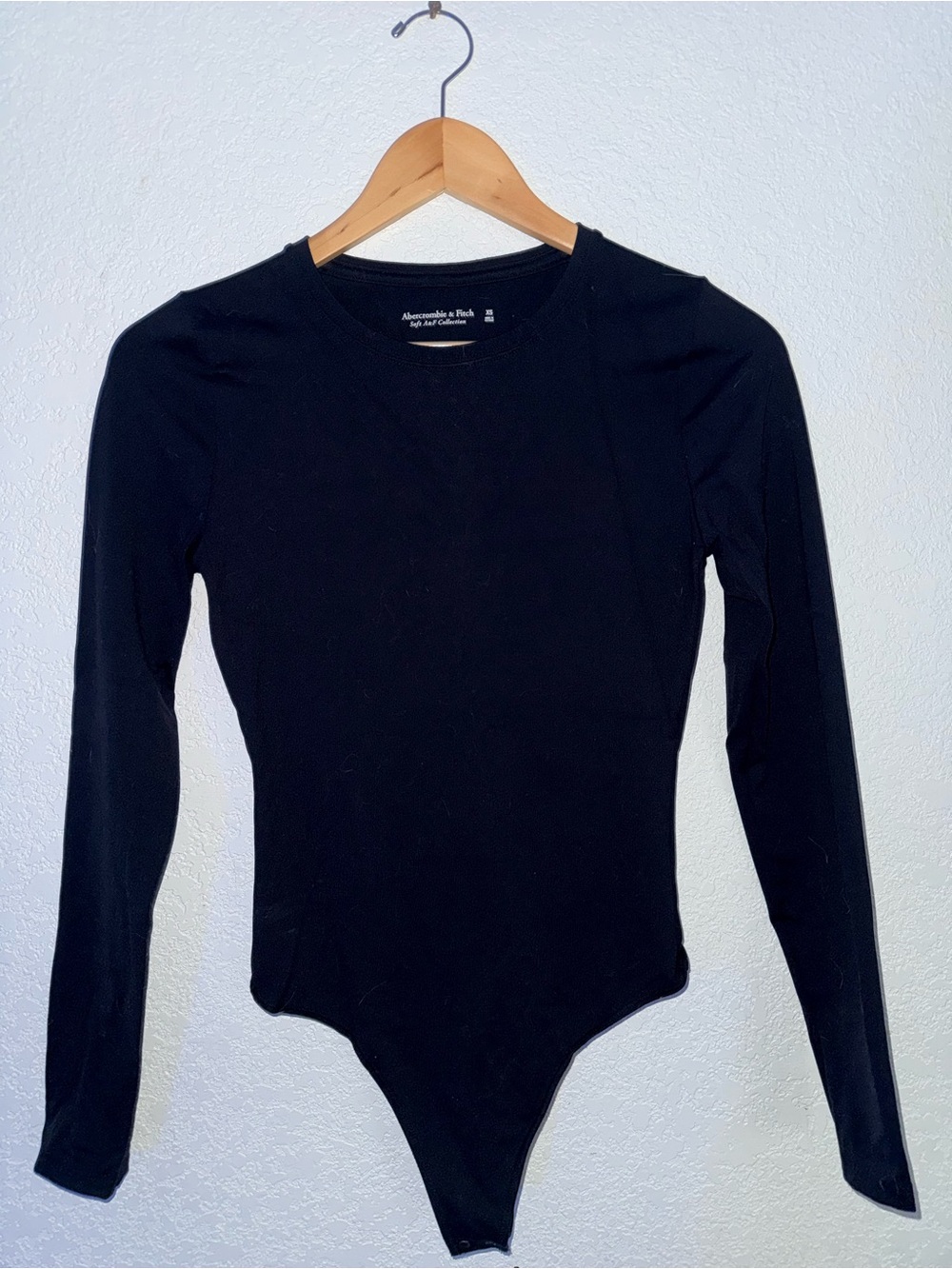 Abercrombie & Fitch Black Long Sleeve Bodysuit